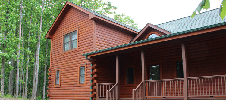 Log Home Staining in Concord,  North Carolina