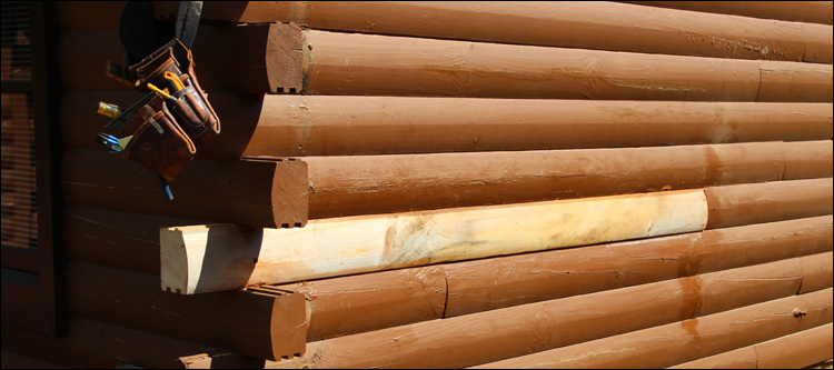 Log Home Damage Repair  Cabarrus County,  North Carolina